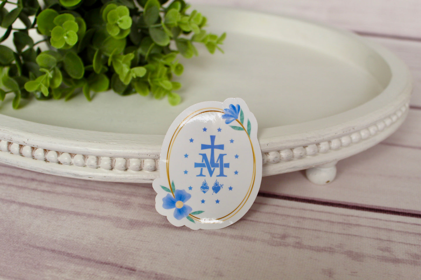 Miraculous Medal - Morning Glory Sticker