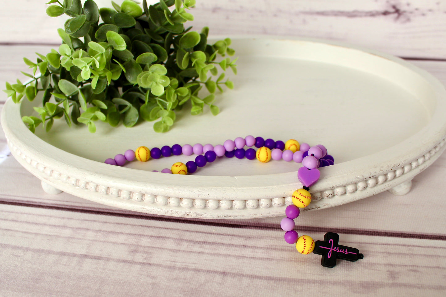 "Little Saints" Softball Rosary - Purple & Lavender