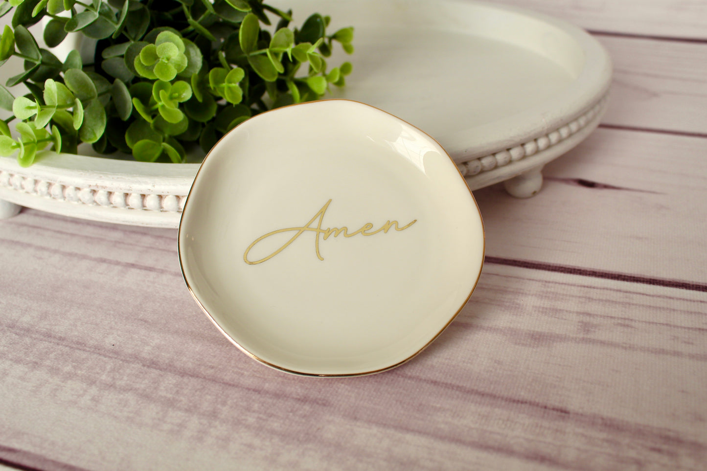 “Amen” Rosary Dish