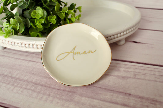 “Amen” Rosary Dish
