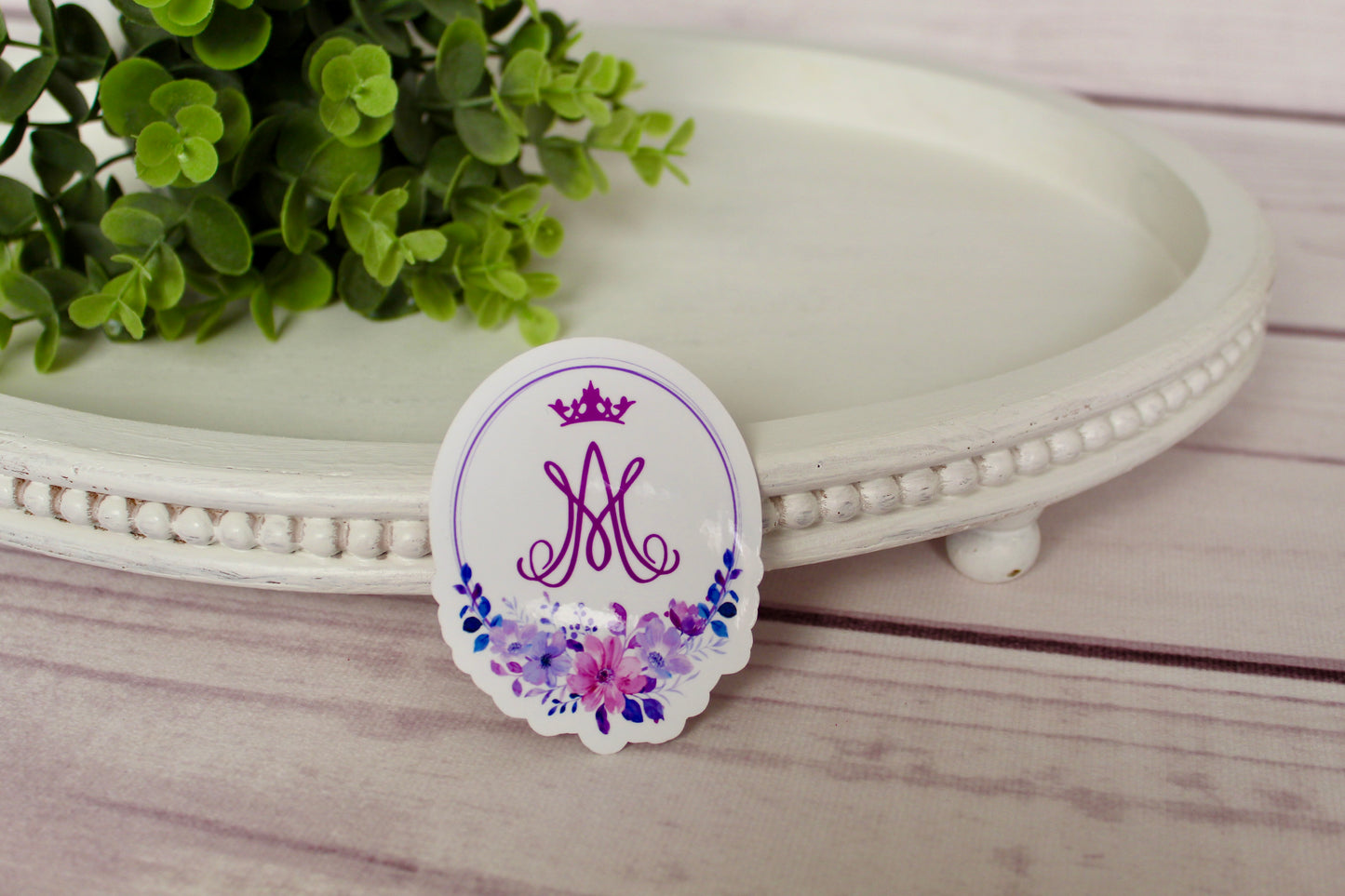 Auspice Maria Sticker in Orchid