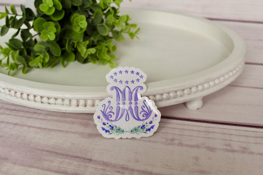 Marian Monogram Sticker in Lavender