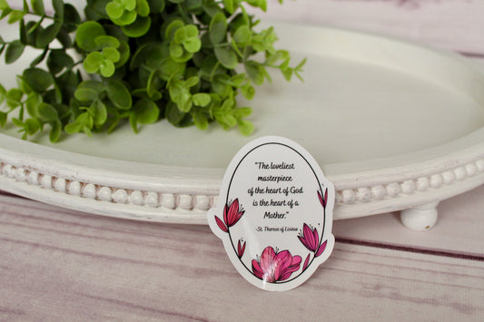“Heart of a Mother” St. Thérèse Sticker