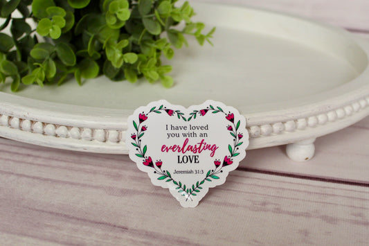 “Everlasting Love” Heart Sticker