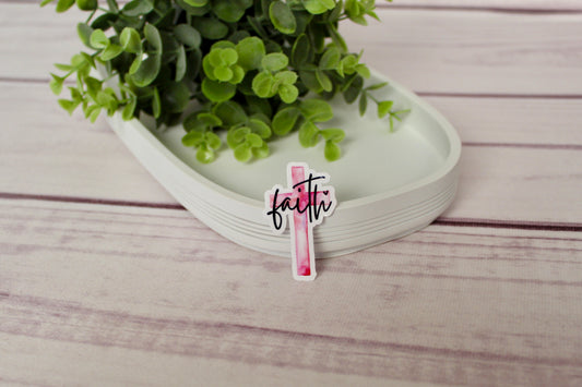 “Faith Cross" Sticker